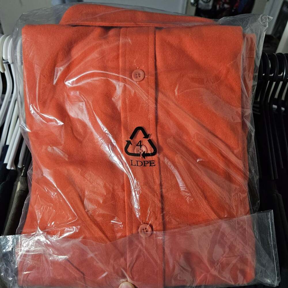 L.L. Bean Chamois Cloth Shirt XXL-Tall Sail Orange - Picture 4 of 4